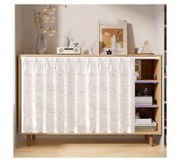 MRVAKDYDI Tende a Righe per Cucina, Cabinet Curtains Adhesive Slide Rail Kitchen Bathroom Wardrobe Multiple Sizes(W 31.5" x L 27.6" (1 Panels))