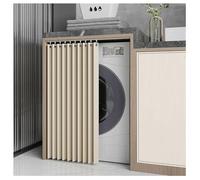 MRVAKDYDI Tende a Righe per Cucina, Foldable Kitchen Cabinet Curtains Under Shelf Cover with Rail Multiple Sizes(90 x 90 cm)