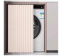 MRVAKDYDI Tende a Righe per Cucina, Wardrobe Curtain Multicolor Multiple Sizes with Adhesive Rail No Drilling(Beige,W 43.3" x L 51.2" (1 Panels))