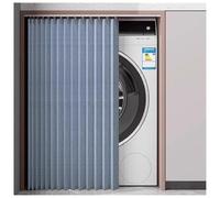 MRVAKDYDI Tende a Righe per Cucina, Wardrobe Curtain Multicolor Multiple Sizes with Adhesive Rail No Drilling(Blue,W 43.3" x L 39.4" (1 Panels))