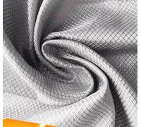MRVAKDYDI Tessuto di Protezione dai campi elettromagnetici, Faraday Fabric EMF RFID Radiation Shielding Signal Blocking Multicolor 1-10m X 1.1m(Silver,1x1.1m)