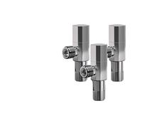 MRVAKDYDI valvola angolare in Ottone, Valvola di Ingresso angolare for Acqua Calda e Fredda in Ottone G1/2 for Bagno e Cucina, Montaggio a Parete(3pcs)