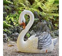 MRVAKDYDI Vasi per Piante Fioriere Moderne, Swan Resin Plant Pots Creative Succulents Flower Planters Pot Ornaments,Large Outdoor Flower Pot Basket Home Garden Decor(D)