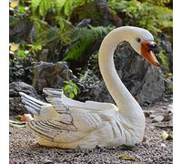 MRVAKDYDI Vasi per Piante Fioriere Moderne, Swan Resin Plant Pots Creative Succulents Flower Planters Pot Ornaments,Large Outdoor Flower Pot Basket Home Garden Decor(A)