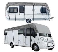 MRWiZMS Bache caravane, Bache de Protection Camping Car, Tissu Non tissé Gris de Haute qualité, à l'eau et à la poussière, Housse universelle pour caravane (L600 x W300cm(L236 x W118in))