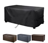 MRWiZMS Panca Contenitore Copertura, Baule da Esterno Impermeabile Copertura, per Scatole Esterno e Scatole di Immagazzinaggio, Panno Oxford Resistente 420d Impermeabile (132x73x63cm)