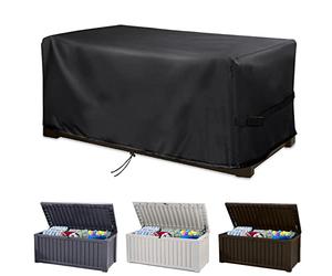 MRWiZMS Panca Contenitore Copertura, Baule da Esterno Impermeabile Copertura, per Scatole Esterno e Scatole di Immagazzinaggio, Panno Oxford Resistente 420d Impermeabile (158x75x65cm)