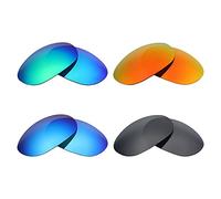 MRY 4 Paia polarizzate Lenti di Ricambio per Costa del Mar Harpoon Sunglasses-Stealth Nero/Rosso Fuoco/Blu Ghiaccio/Verde Smeraldo