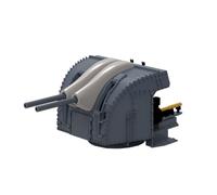 MRY-SFW 1/200 pezzi di aggiornamento modello - Royal Navy 102 mm/45 QF HA MkXVI doppio cannone piano, tipo B (versione uncoat)