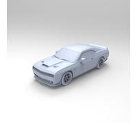 MRY-SFW 1/220 Classic American Widebody Muscle Car 3D Printed Car Model