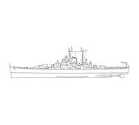 MRY-SFW 1/2400 US Navy Oregon City Class Oregon Cruiser CA-122 1946 Scafo completo