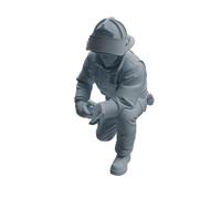 MRY-SFW 1/64 Pompiere con Equipaggiamento Carattere Moderna Modello 4 pz
