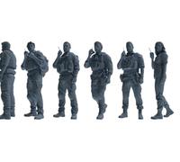 MRY-SFW 1/72 Gruppo di comunicazione radio per sei persone con sigillo della marina moderna