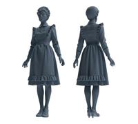 MRY-SFW 1/76 Multiscene Cameriera Ragazza Figura Moderna Modello 4 pz