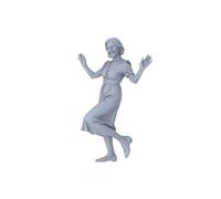 MRY-SFW 1/87 - Set da 6 pezzi, scena di una vivace scena cittadina con eleganti ballerini e cittadini espressivi.