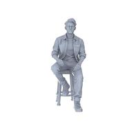 MRY-SFW Set di quattro pezzi in miniatura in scala 1/87: Street Corner Café e scene di piazza della città, creando un'atmosfera realistica