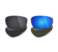 Mryok 2 Paia di Lenti di Ricambio polarizzate per Occhiali da Sole Oakley Split Jacket, Stealth Black & Ice Blue, Taglia Unica
