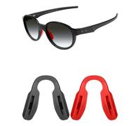 Mryok 2 paia di naselli di ricambio per occhiali Oakley Hex Jector OX8032 - rosso e nero