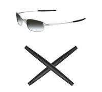Mryok - Auricolari di ricambio per occhiali da sole Oakley Square Wire 2 (2014) OO4075 Nero Taglia unica