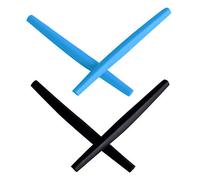 Mryok Auricolari di ricambio per occhiali da sole Oakley Whisker/Juliet - Opzioni, Blu cielo e nero., Taglia unica