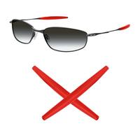 Mryok Auricolari di ricambio per occhiali da sole Oakley Whisker/Square Whisker/Juliet/Big Square Wire/A Wire - Opzioni, Rosso, Taglia unica