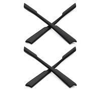 Mryok Cuscinetti auricolari di ricambio per occhiali da sole Oakley M2 Frame / M2 Frame XL, Nero e nero., Taglia unica