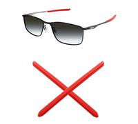 Mryok Cuscinetti auricolari di ricambio per occhiali da sole Oakley Socket 5.0 OX3217 / Socket 5.5 OX3218, Rosso, Taglia unica