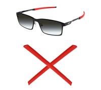 Mryok Cuscinetti auricolari di ricambio per occhiali Oakley Base Plane OX3232/Steel Line R OX8103/Steel Line S OX8097/Base Plane R OX3241/Steel Plate OX322 - Opzioni, Rosso, Taglia unica