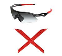 Mryok Cuscinetti auricolari di ricambio per occhiali Oakley Radar Plate OO9495D - Opzioni, Rosso, Taglia unica