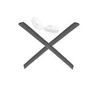 Mryok Kit naselli di ricambio per occhiali Oakley Steel Plate OX3222 - Opt, grigio, Taglia unica