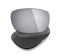 Mryok Lenti di ricambio compatibili con Oakley Crosslink OX8027 53mm - Opzioni, Specchio in titanio argentato, Taglia unica