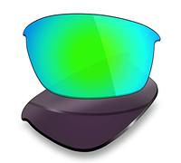 Mryok Lenti di ricambio per Oakley Bottle Rocket OO9164 - Opzioni, Polarizzato - Verde Smeraldo, Taglia unica