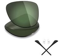 Mryok Lenti di ricambio polarizzate e kit in gomma per Ray-Ban Aviator RB3025 - Opzioni, Polarizzato - Grigio Verde, 55mm