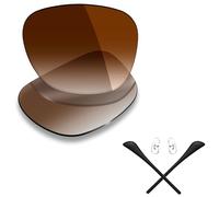 Mryok Lenti di ricambio polarizzate e kit in gomma per Ray-Ban Caravan RB3136 58 mm - Opzioni, Non polarizzato, marrone sfumato, Taglia unica