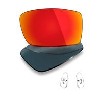 Mryok Lenti di ricambio polarizzate e naselli per Ray-Ban RB3498 64 mm - Rosso fuoco