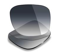 Mryok - Lenti di ricambio polarizzate per Oakley Split Jacket OO9099-61mm - Tono grigio sfumato