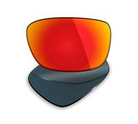 Mryok Lenti di ricambio polarizzate per occhiali da sole Oakley Drop Point OO9367, polarizzate HD, protezione UV, resistenti agli urti e perfettamente adattabili, rosso fuoco