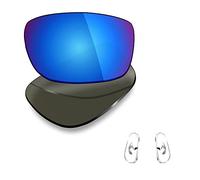 Mryok Lenti di ricambio polarizzate & Pezzi di naso per Ray-Ban RB3379 64mm - Opzioni, Polarizzato: blu ghiaccio., Taglia unica