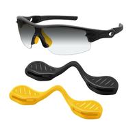 Mryok Naselli di ricambio per occhiali da sole Oakley Sphaera Slash OO9499, 36 mm, opzioni, Giallo e nero., Low Bridge Fit