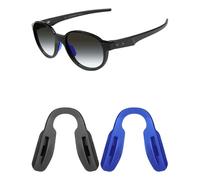 Mryok Naselli di ricambio per occhiali Oakley Enigma Mass OX8191, 57 mm, Blu e nero., Low Bridge Fit