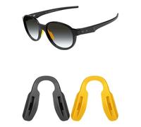 Mryok Naselli di ricambio per occhiali Oakley Enigma Mass OX8191, 57 mm, Giallo e nero., Low Bridge Fit