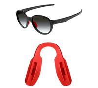 Mryok Naselli di ricambio per occhiali Oakley Enigma Mass OX8191, 57 mm, Rosso, Low Bridge Fit