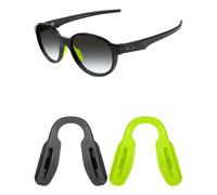 Mryok Naselli di ricambio per occhiali Oakley Enigma Mass OX8191, 57 mm, Verde e nero., Low Bridge Fit
