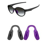 Mryok Naselli di ricambio per occhiali Oakley Enigma Mass OX8191, 57 mm, Viola e nero., Low Bridge Fit