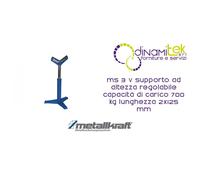 Metallkraft 3660705 Supporto ad Altezza Regolabile, Modello MS 3V, Carico Fino a 700 kg