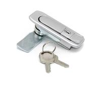 MS-738 - Serratura elettrica con interruttore, 1 pezzo, colore: argento con chiave