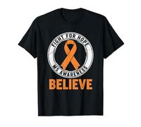 MS Awareness Lotta per la Speranza Credi Nastro Arancione Maglietta