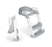 Ms - Adaptaror WC con scala - Adattatore con sedile imbottito per WC - Pieghevole e regolabile in altezza