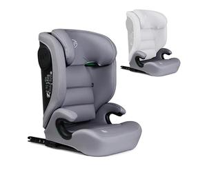 MS BabyWorld - BETA e ALPHA - Seggiolino auto Isofix Gruppo 2/3 e seggiolino rialzato convertibile | 15-36 kg | 100-150 cm | Cintura di sicurezza | Per neonati e bambini piccoli (Beta Grigio)