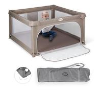 Marks & Spencer Recinto bimbi Parco giochi L 120x120 pieghevole con gattini e finestra a rete Beige